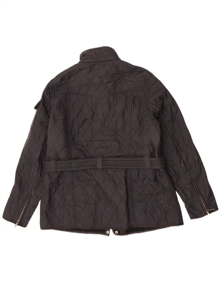Jaqueta acolchoada feminina Barbour UK 18 XL preta poliamida