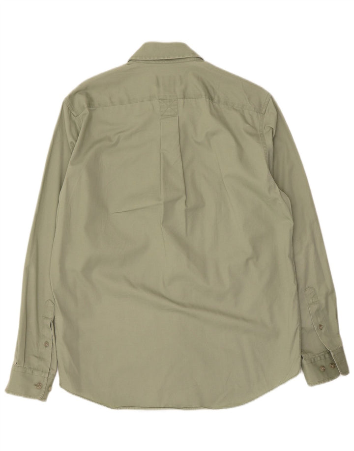 Camisa masculina Eddie Bauer pequena algodão verde