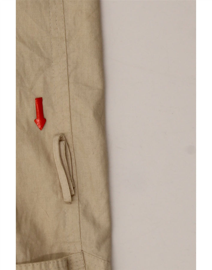 Trench coat masculino vintage com peito duplo Reino Unido 38 bege médio
