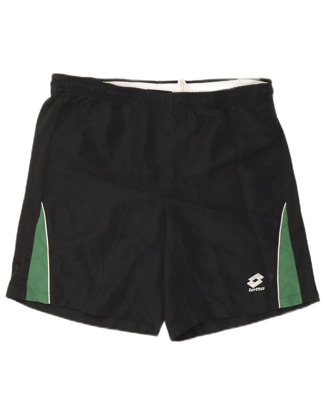 Shorts esportivos masculinos Lotto grande poliéster colorblock azul marinho