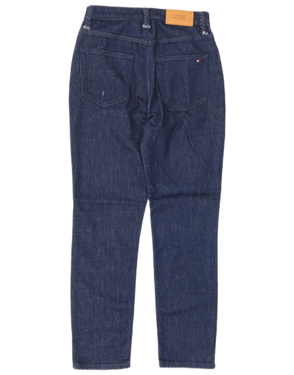 Jeans feminino Tommy Hilfiger Cigarette Slim W27 L28 azul marinho