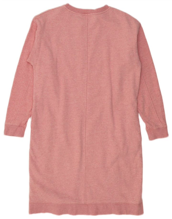 Vestido jumper feminino grande da MARKS & SPENCER UK 10 pequeno rosa manchado