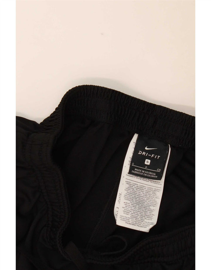 Calça de treino feminina Nike UK 8 pequena preta poliéster