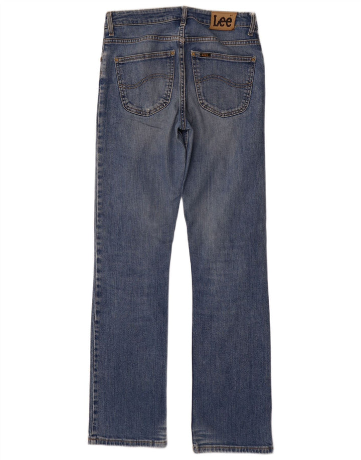LEE Feminino Cameron Straight Jeans W30 L33 Azul Algodão