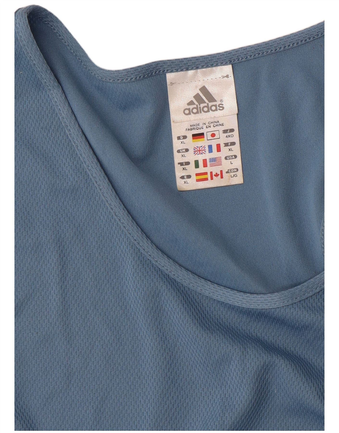 Adidas Mens Colete Top XL Azul Poliéster
