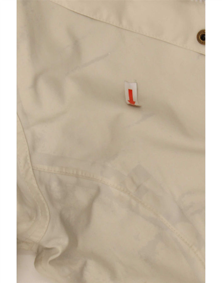 Jaqueta de chuva com capuz feminina Helly Hansen Reino Unido 16 grande poliéster branco