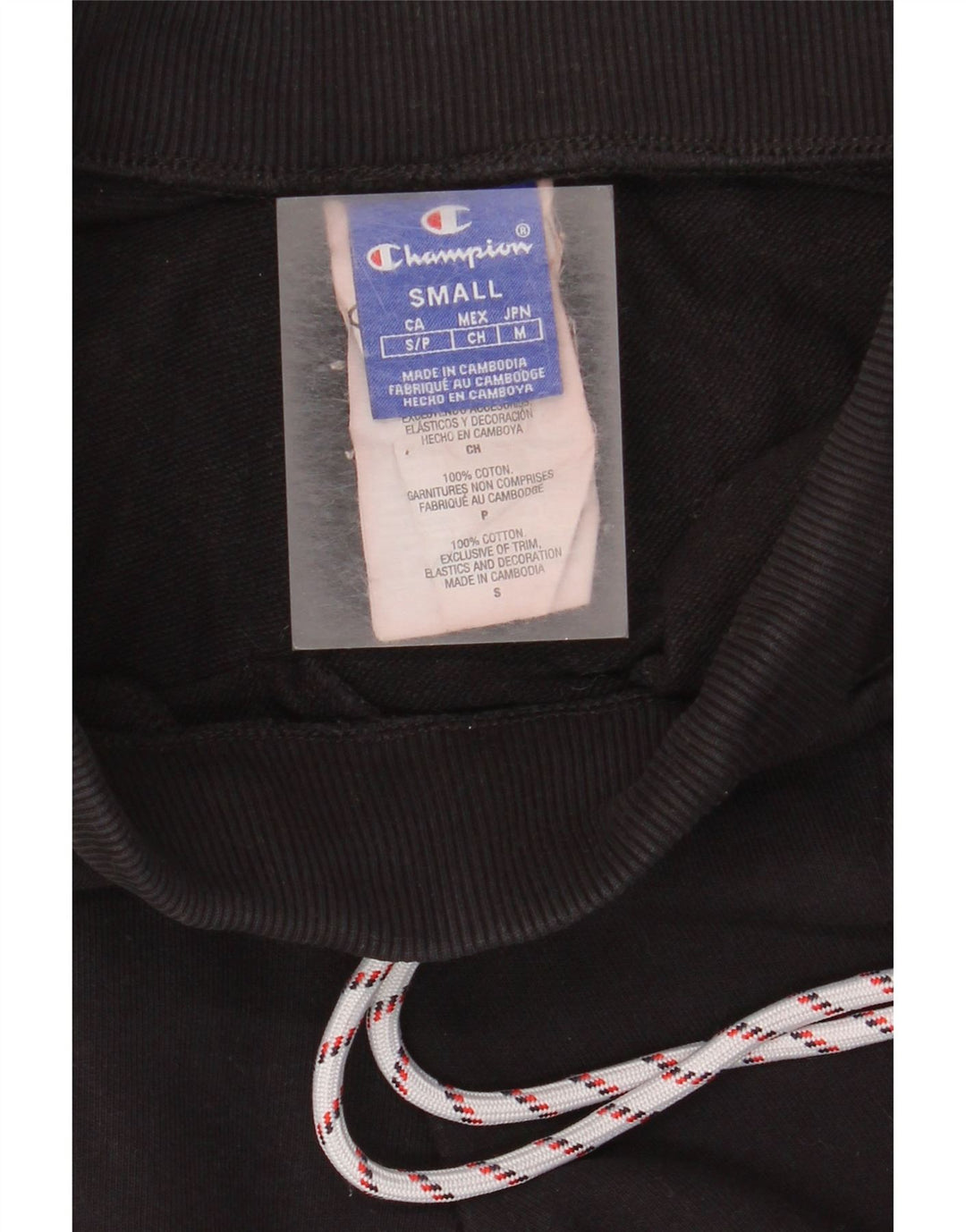 Calça de treino feminina CHAMPION Joggers UK 10 pequeno bloco colorido preto