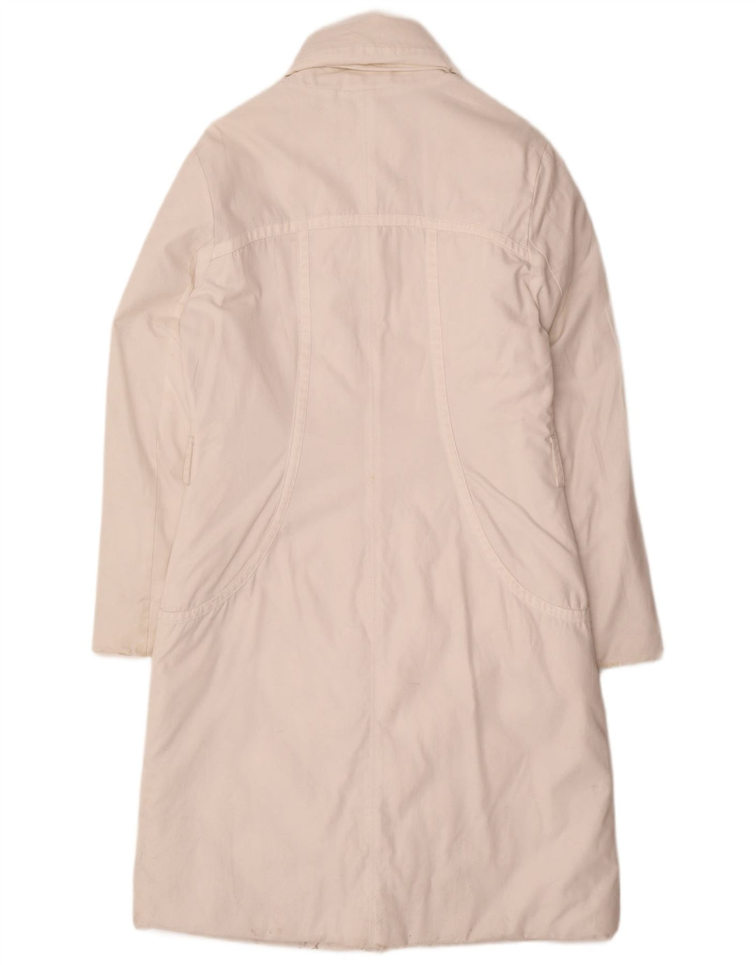 Casaco acolchoado feminino Trussardi Jeans IT 44 algodão branco médio