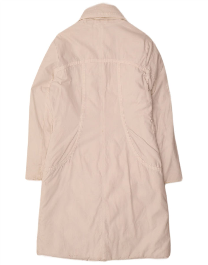 Casaco acolchoado feminino Trussardi Jeans IT 44 algodão branco médio