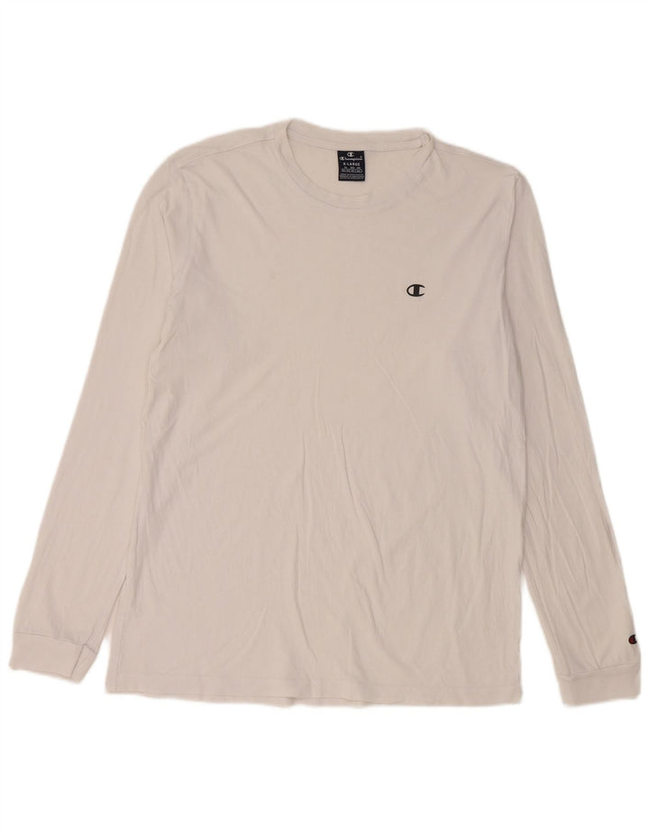 Campeão Masculino Top Manga Longa XL Branco