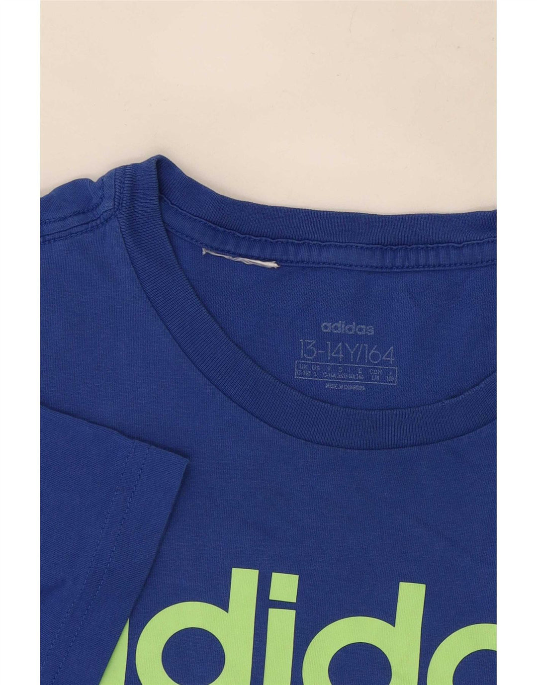 Camiseta Adidas Meninos Graphic 13-14 Anos Azul