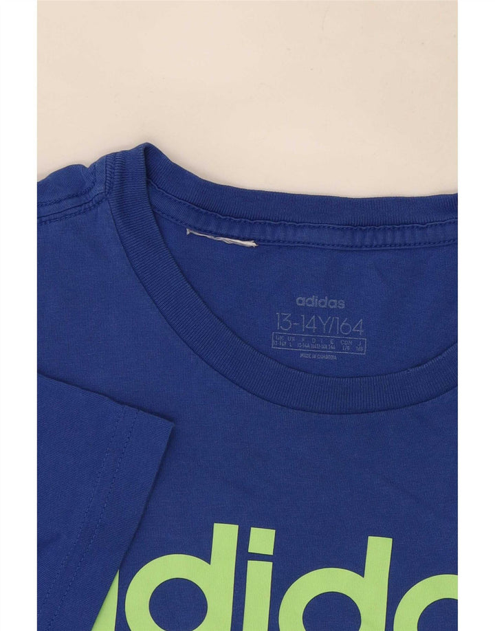 Camiseta Adidas Meninos Graphic 13-14 Anos Azul