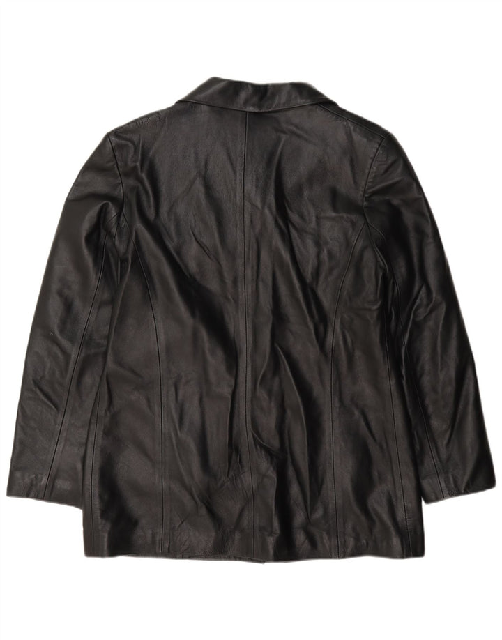 Jaqueta Blazer Feminina Sardar Woodlands Couro Reino Unido 16 Grande Preta