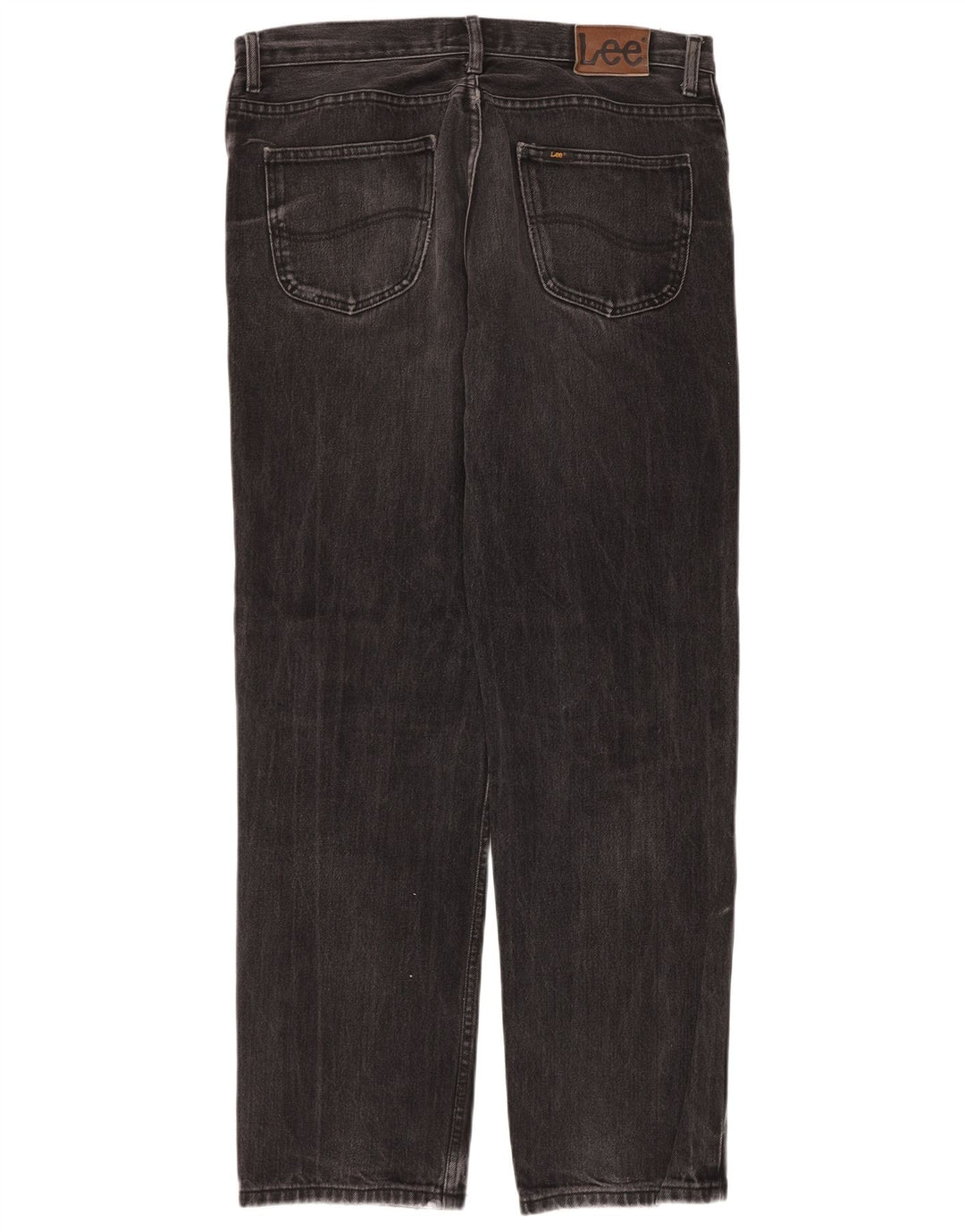 Lee Mens Brooklyn Straight Jeans W36 L34 Algodão Preto