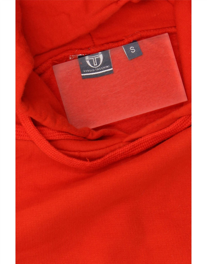 SERGIO TACCHINI Suéter feminino oversized com capuz e corte UK 10 pequeno vermelho