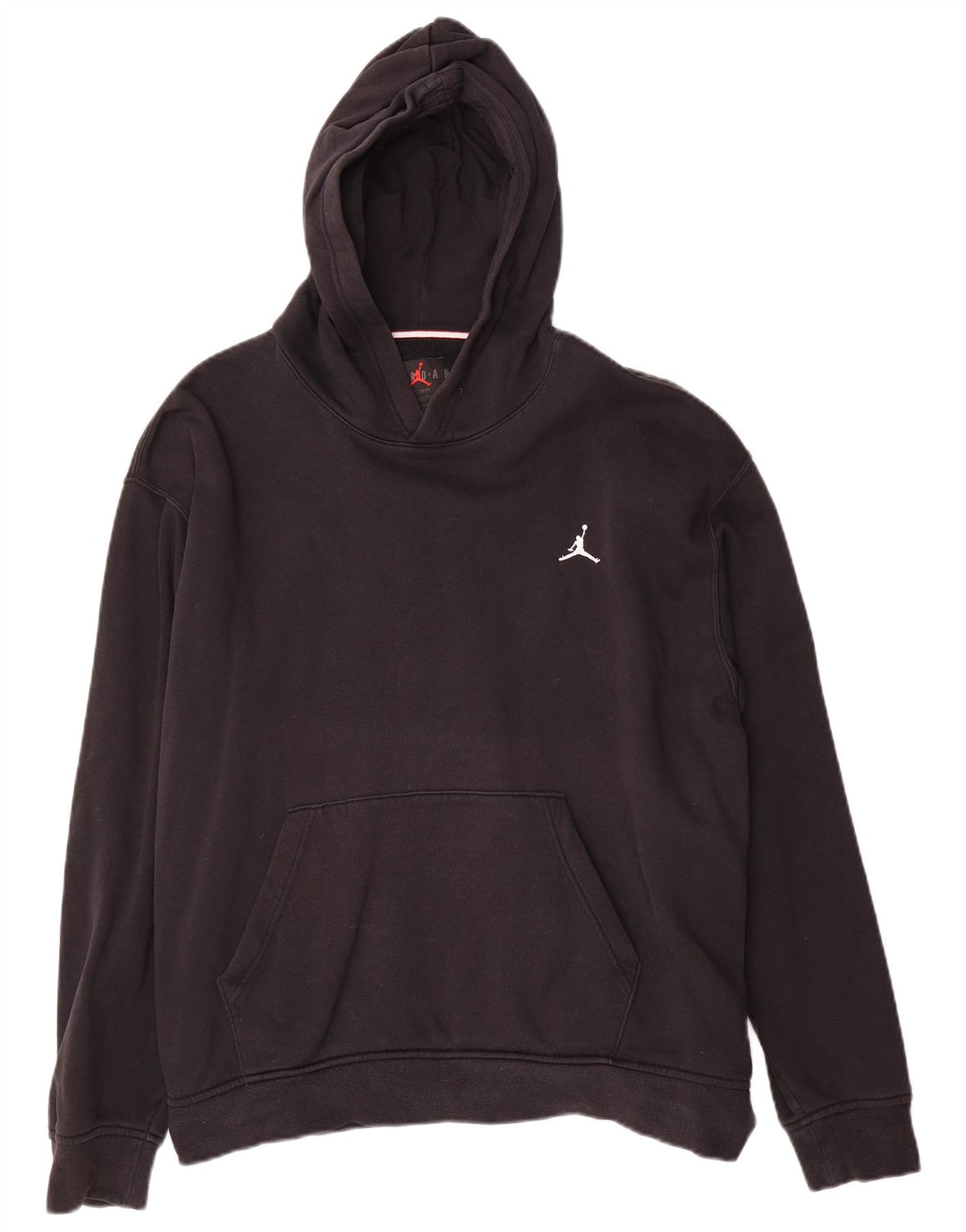 Jordan moletom com capuz masculino grande algodão preto