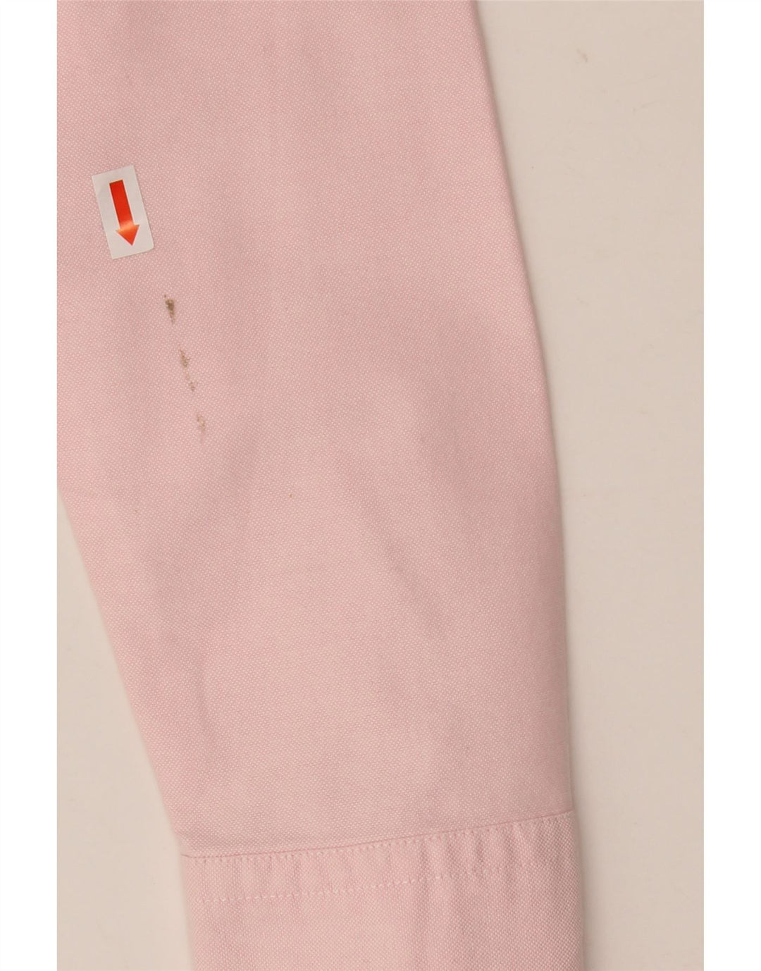 Camisa feminina Benetton UK 10 pequena algodão rosa