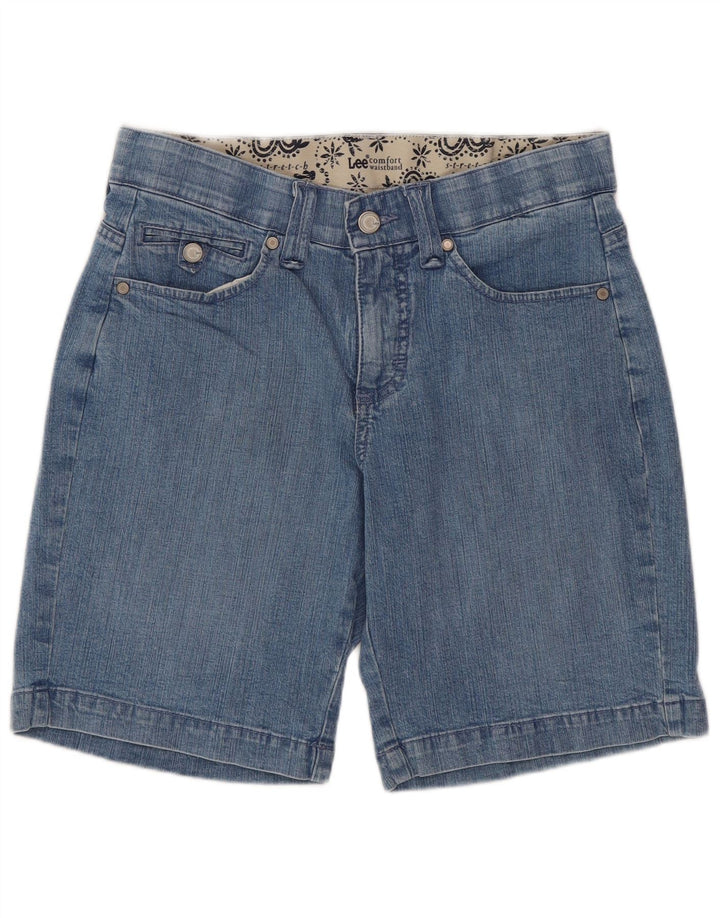 Shorts jeans feminino LEE US 6 médio W29 azul paisley algodão
