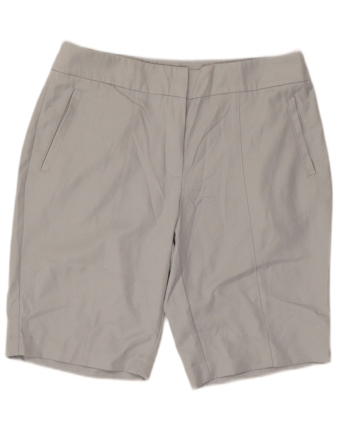 Izod Womens Golf Chino Shorts US 12 Grande W36 Cinza Poliéster