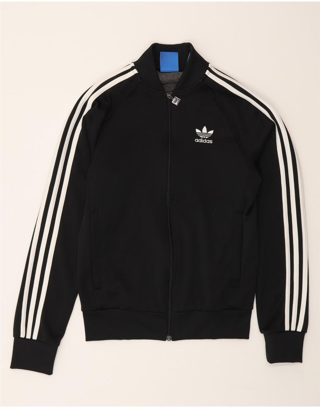 Adidas Womens Tracksuit Top Jacket UK 6 XS Preto