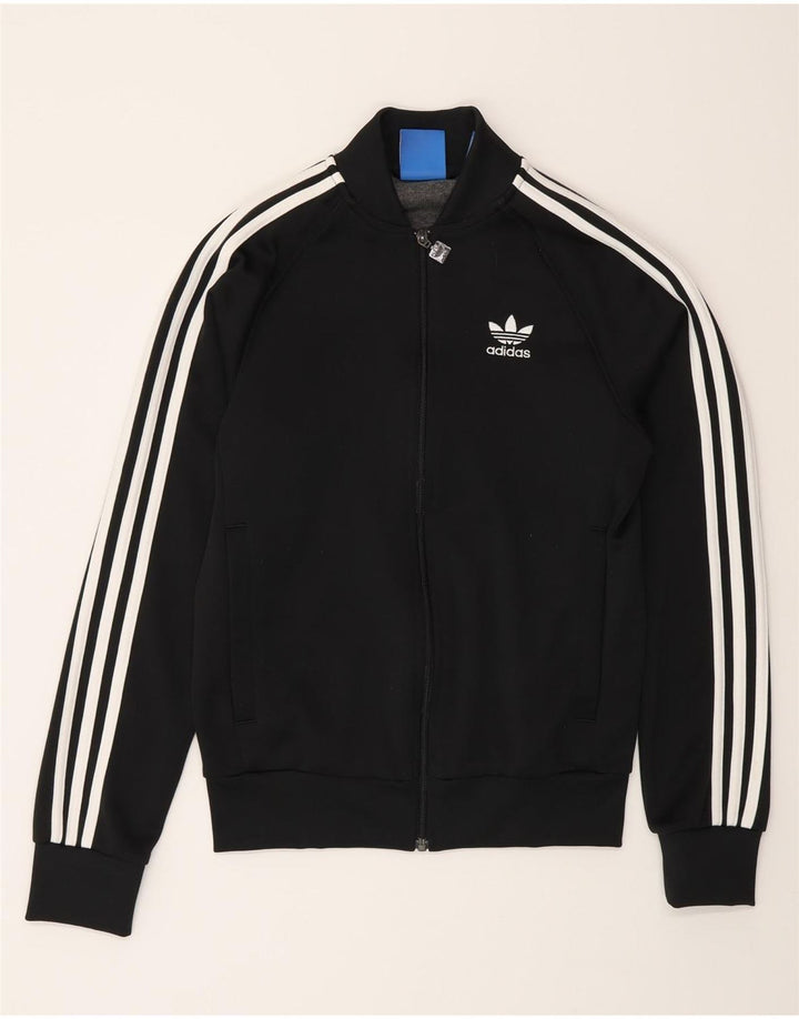 Adidas Womens Tracksuit Top Jacket UK 6 XS Preto