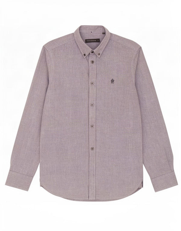 Camisa masculina French Connection pequena algodão cinza