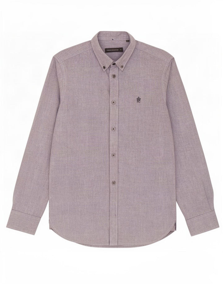 Camisa masculina French Connection pequena algodão cinza