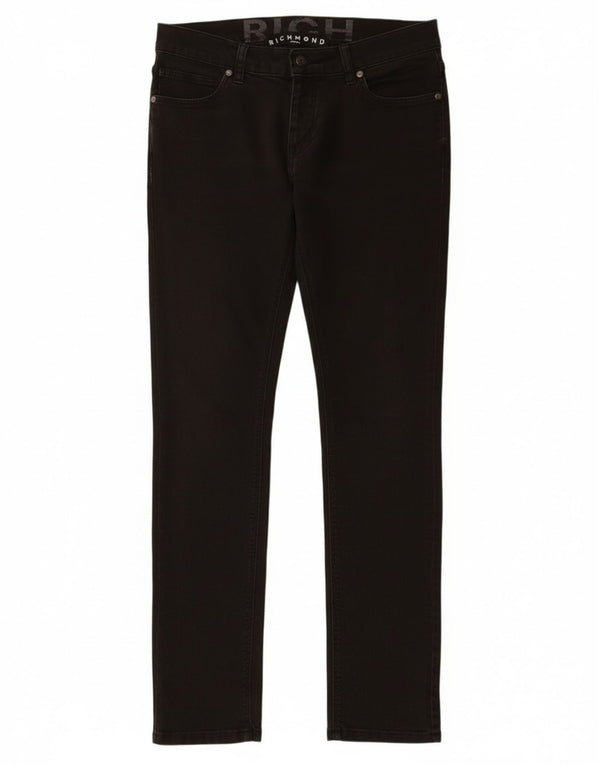 Richmond Womens Slim Jeans W30 L32 Algodão Preto