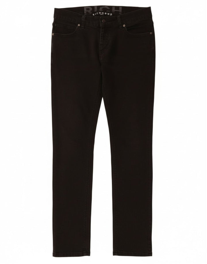 Richmond Womens Slim Jeans W30 L32 Algodão Preto