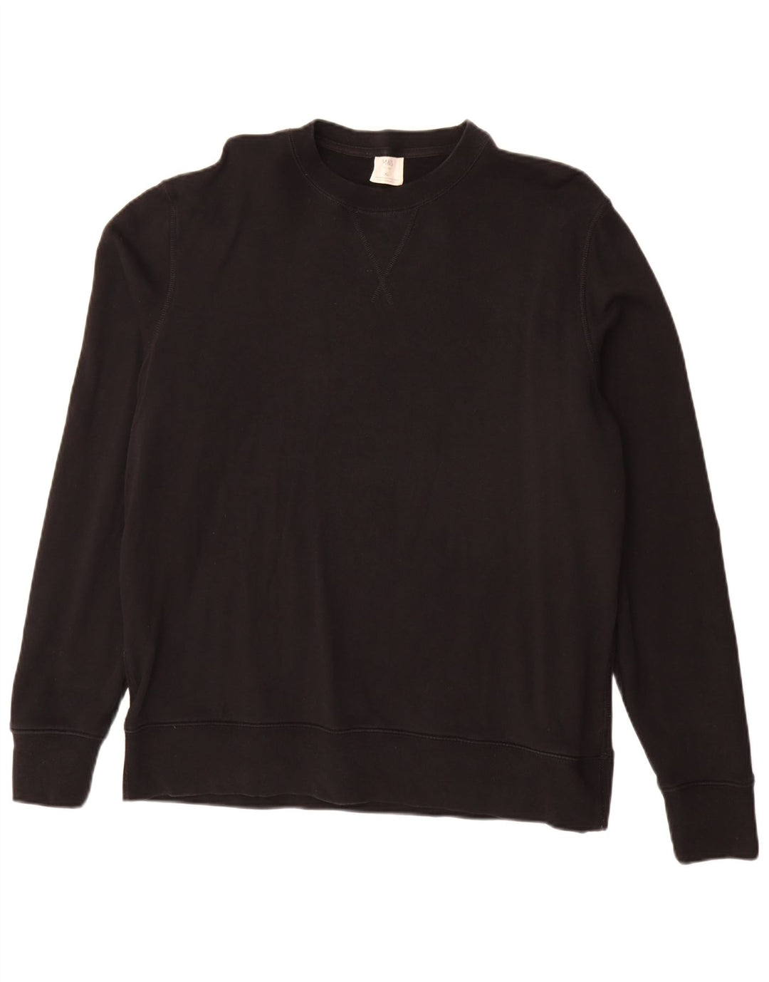 Suéter masculino Marks & Spencer de algodão preto XL