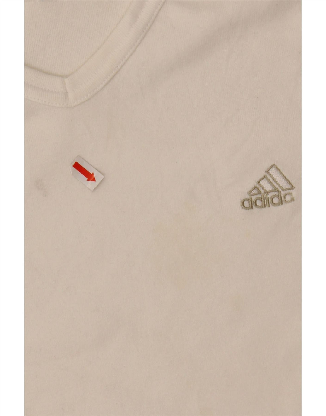 ADIDAS Camiseta Feminina Top UK 14 Médio Algodão Branco