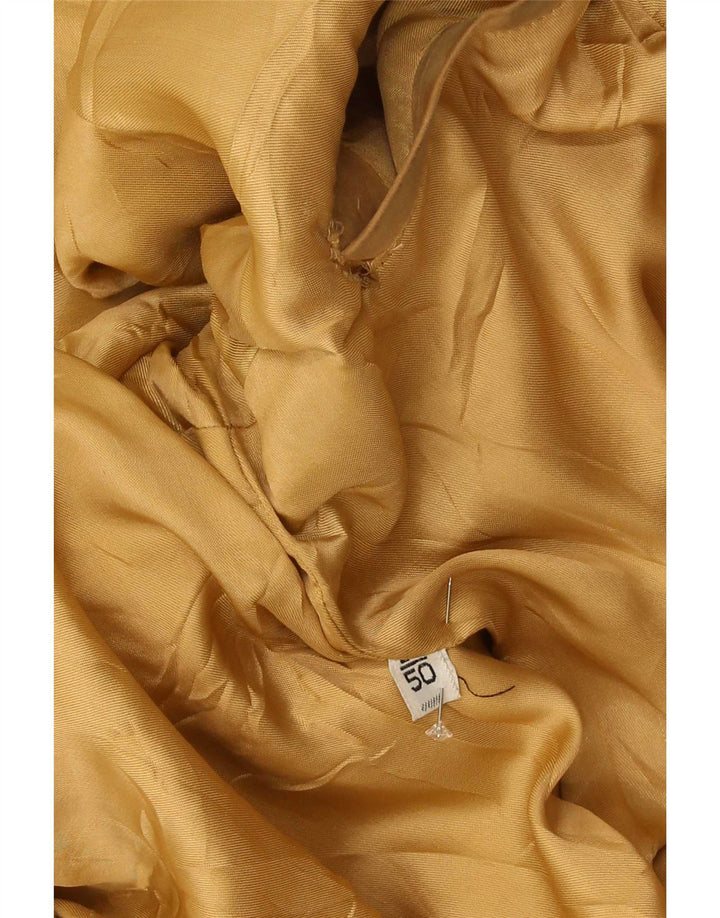 Jaqueta bomber masculina vintage de camurça IT 50 grande bege