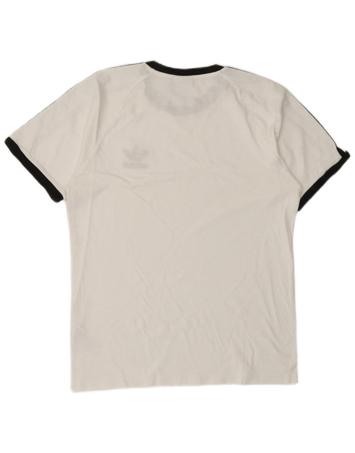 ADIDAS Mens Camiseta Top XS Algodão Branco