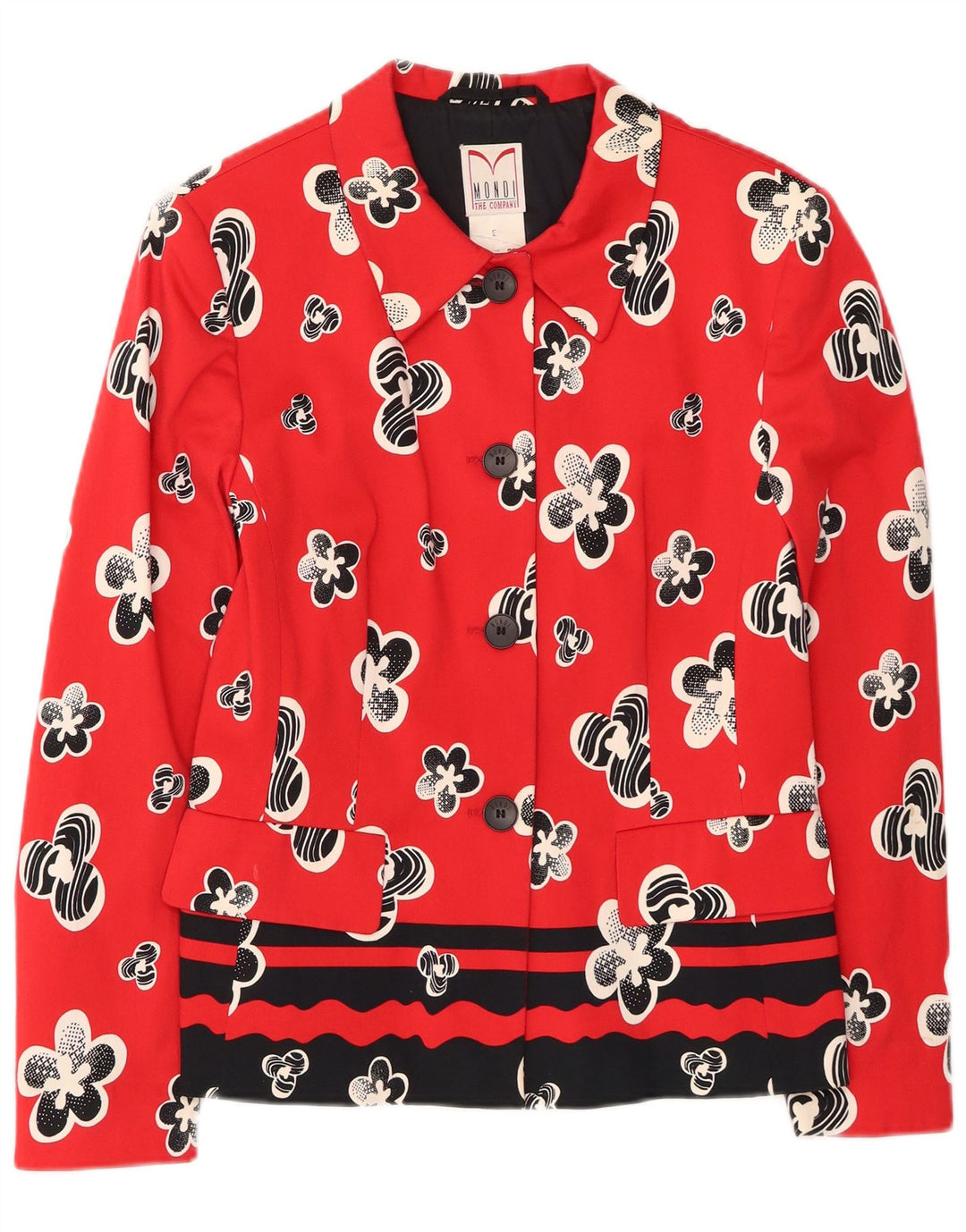 Jaqueta Blazer Mondi Masculina com 4 Botões EU 38 Médio Vermelho Floral