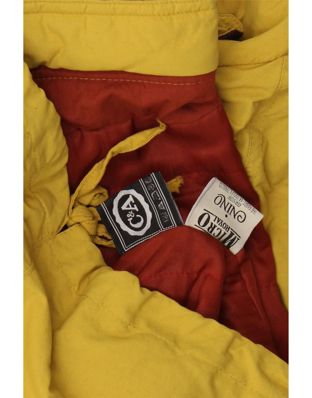 Jaqueta de chuva masculina C&A UK 18 XL amarelo nylon