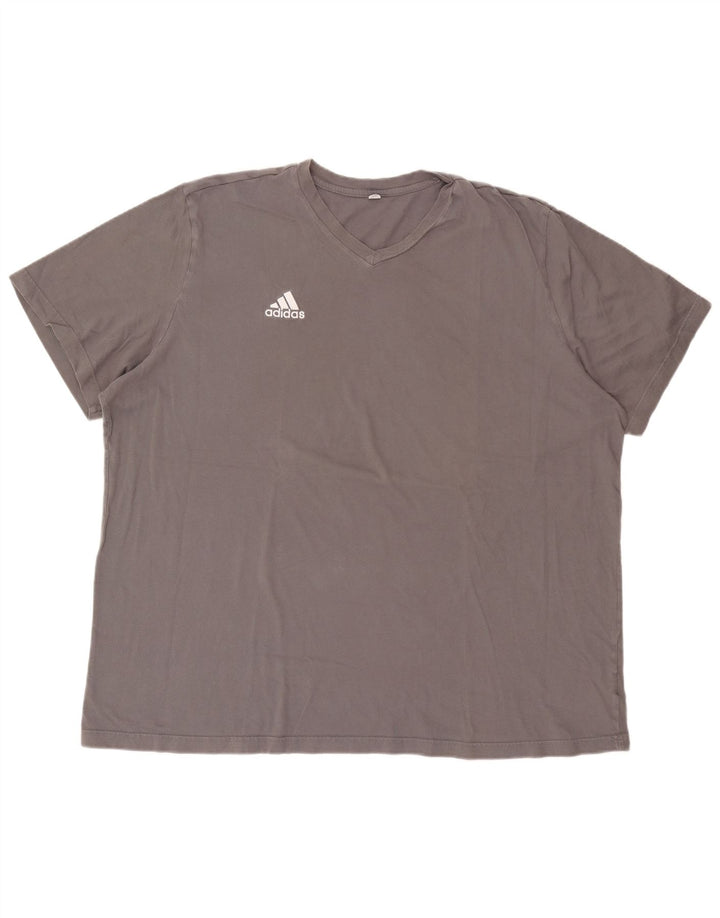 Camiseta masculina Adidas Top 2XL algodão cinza