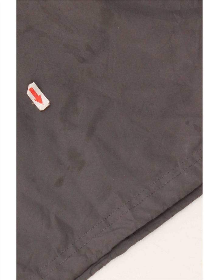 Jaqueta de chuva masculina com capuz gráfico Champion UK 42 XL cinza poliéster
