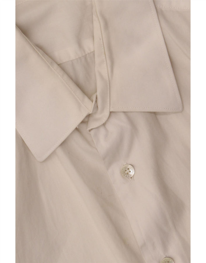 Camisa masculina Roberto Cavalli tamanho 41 16 grande algodão branco