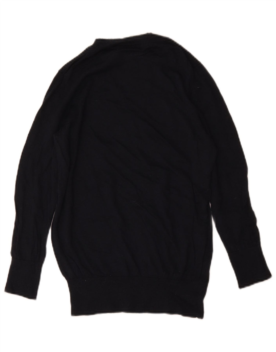 Suéter feminino Gap com gola redonda, Reino Unido 10, pequeno, azul marinho, lã