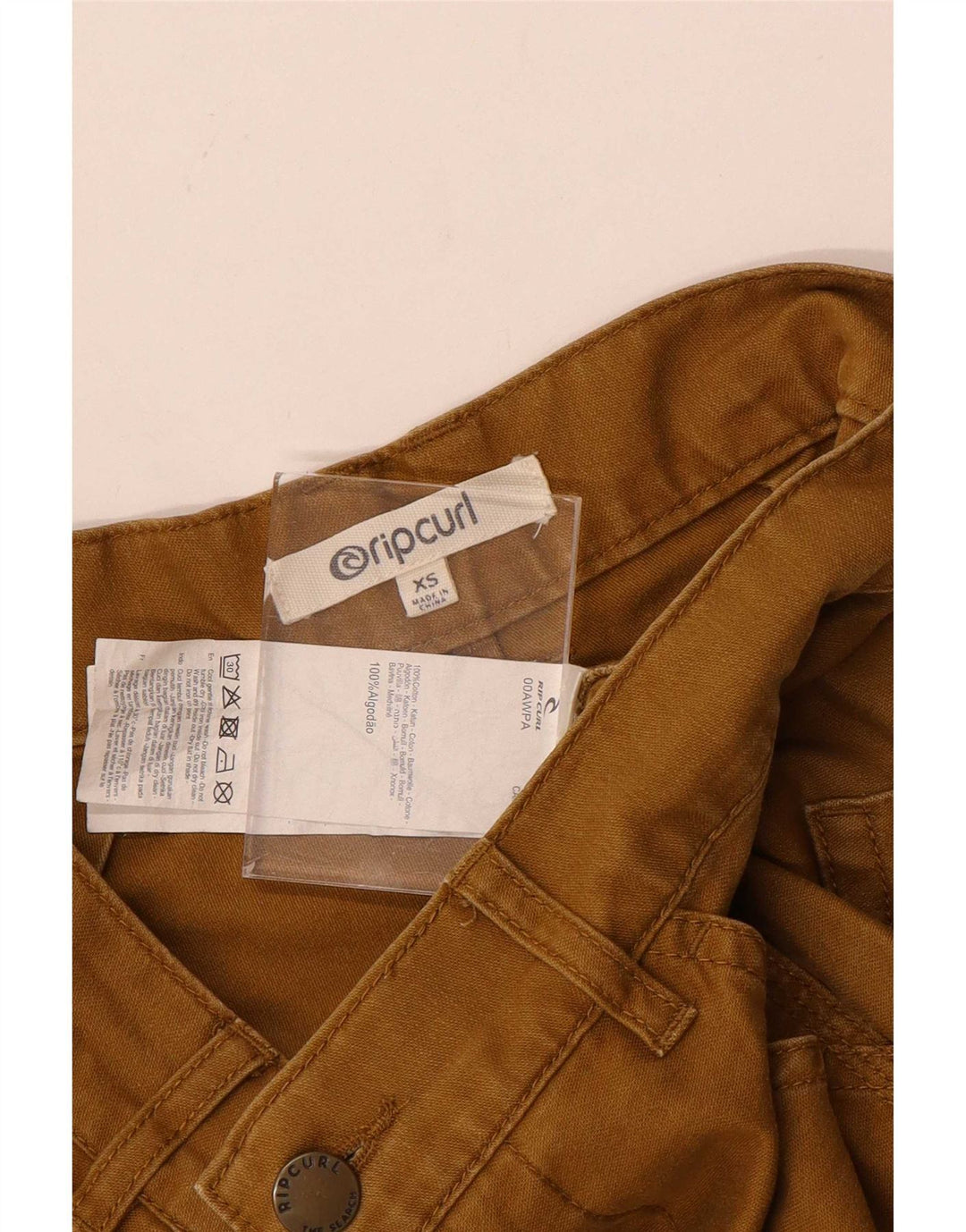 Calça cargo reta feminina Rip Curl XS W25 L27 bege