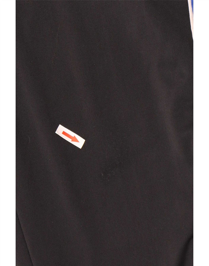 Reebok Mens Graphic Calças de treino pequeno preto colorblock poliéster