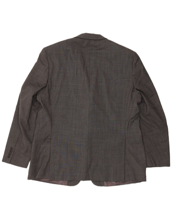Jaqueta Blazer Masculina Ralph Lauren Longline 2 Botões Reino Unido 46 2XL Cinza Clássico