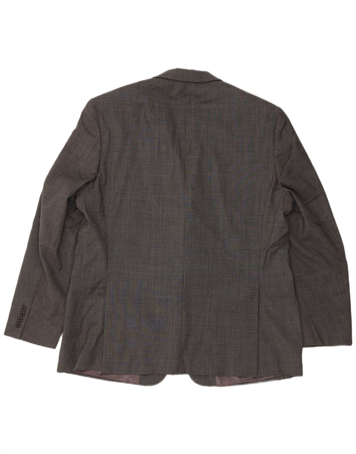 Jaqueta Blazer Masculina Ralph Lauren Longline 2 Botões Reino Unido 46 2XL Cinza Clássico