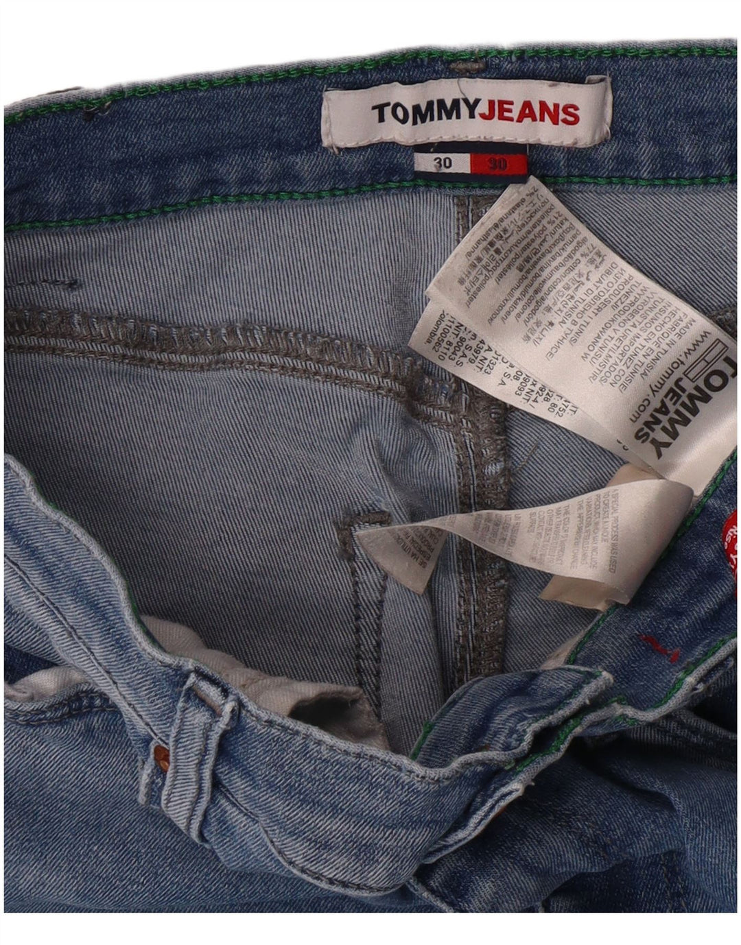 Jeans skinny feminino TOMMY HILFIGER W30 L30 azul algodão