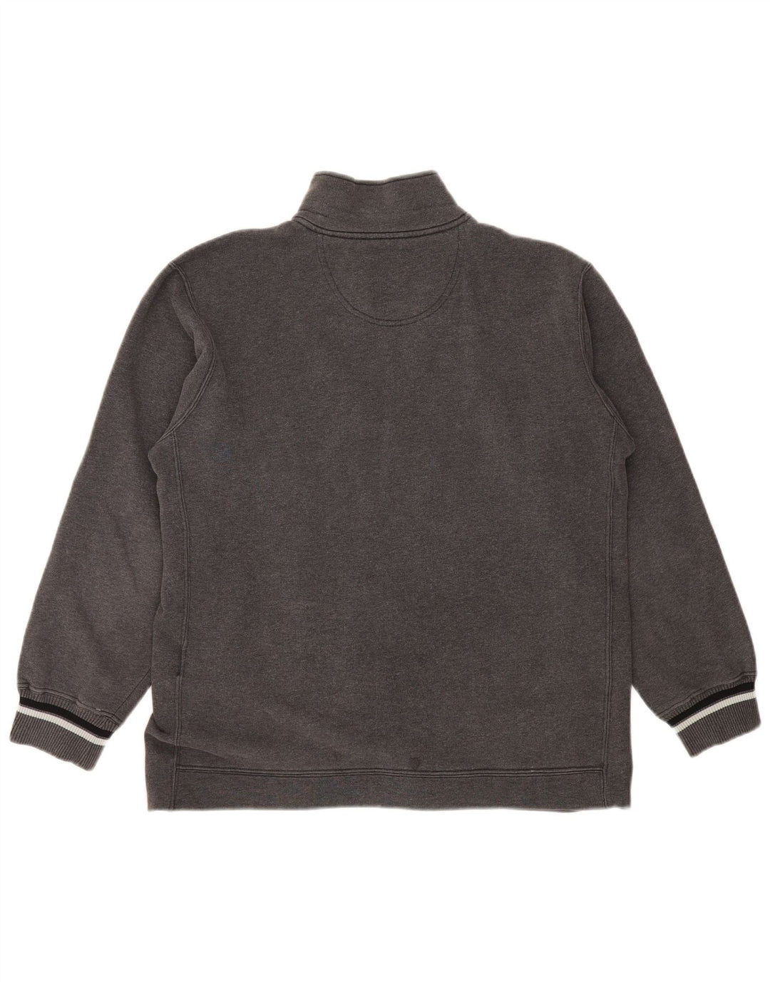 CHAMPION Suéter masculino com zíper e gola XL algodão cinza