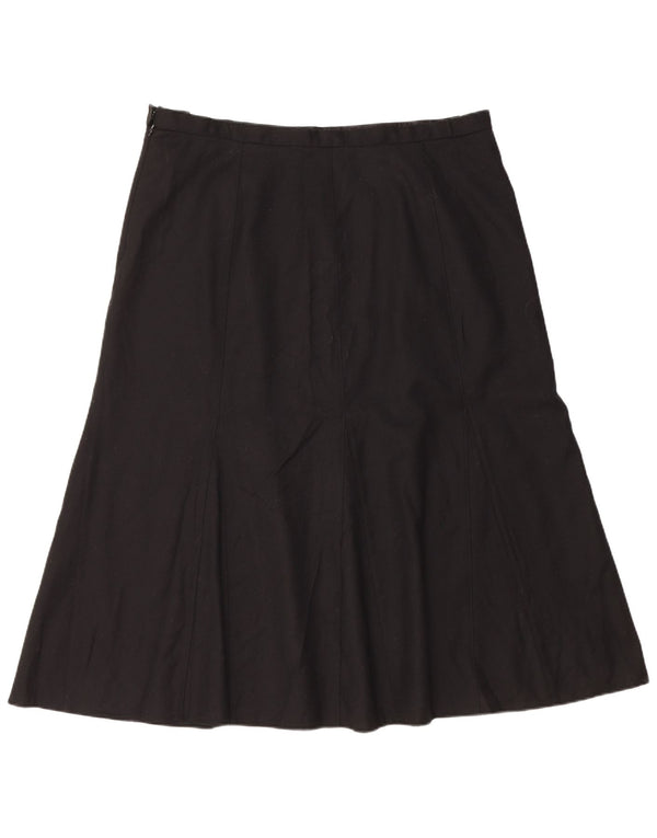 Saia trompete feminina Orvis EUA 18 2XL W38 lã preta