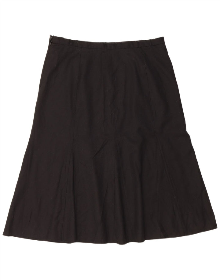 Saia trompete feminina Orvis EUA 18 2XL W38 lã preta