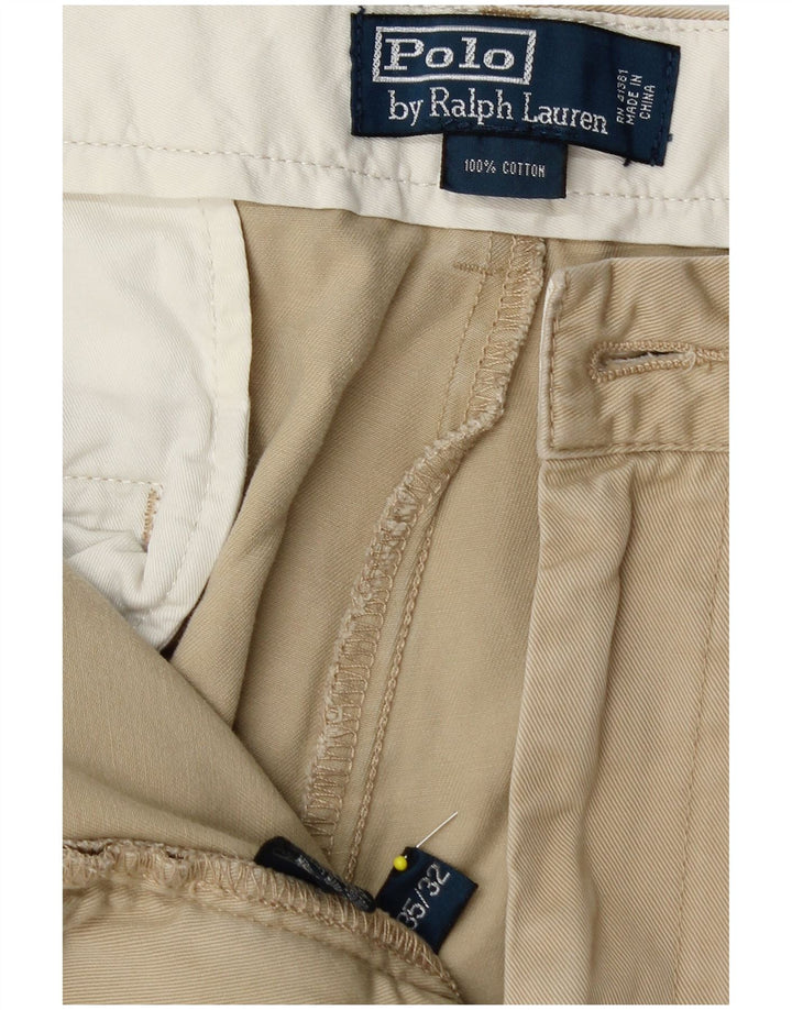 POLO RALPH LAUREN Calça Chino Masculina Reta W35 L30 Algodão Bege