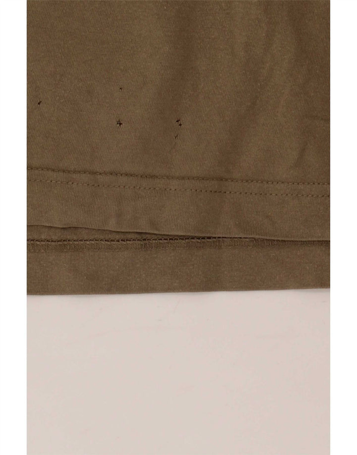 Puma Mens Top Manga Longa Grande Colourblock Bege