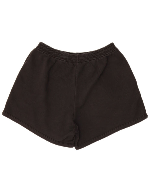 Shorts esportivos femininos Adidas UK 16/18 grande algodão preto